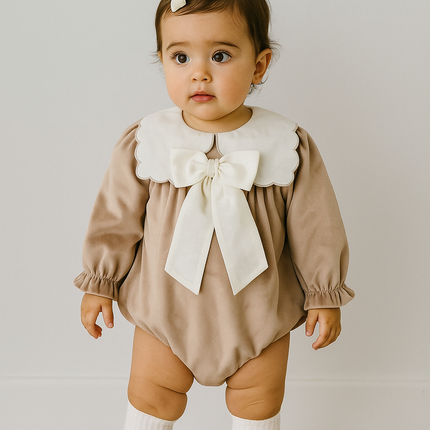 Stella Romper (Beige)