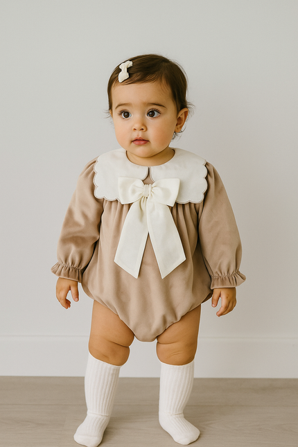 Stella Romper (Beige)