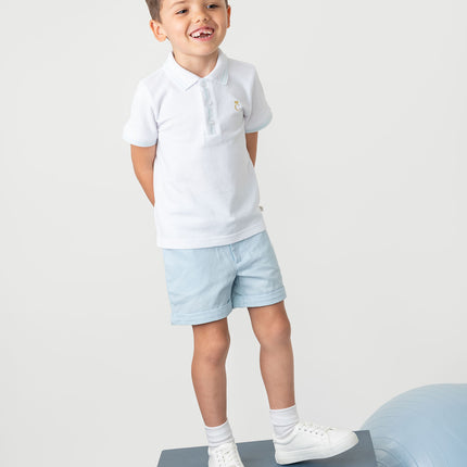 Sky Blue Chino Short Set