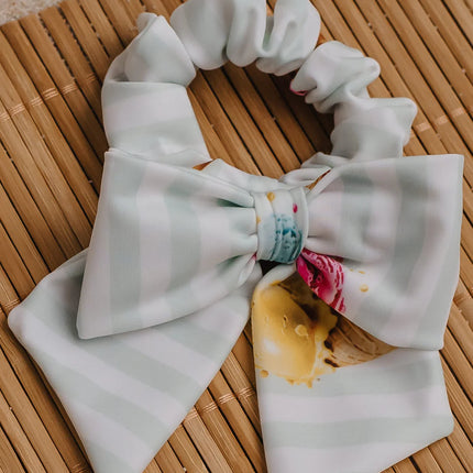 Little Ice Cream Elastic Bow