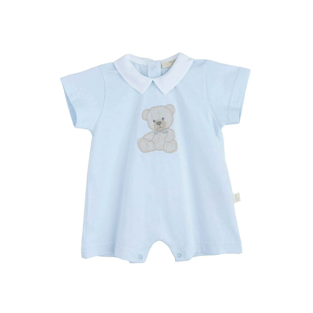 Blue Teddy Romper