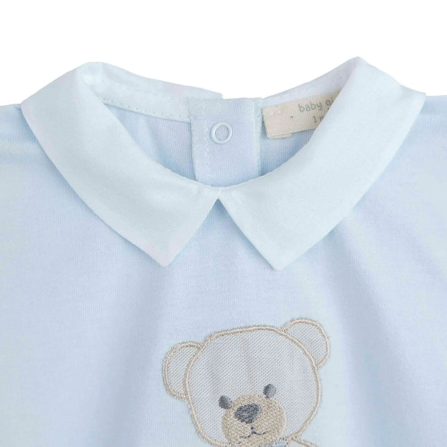 Blue Teddy Romper