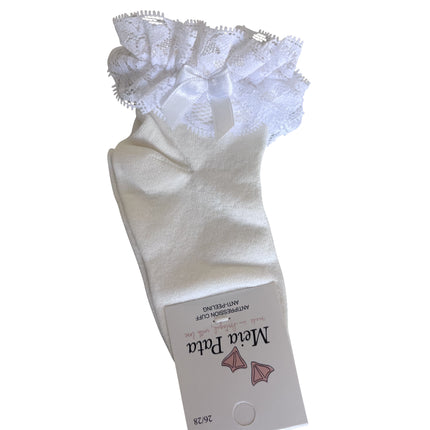 Ivory Lace Ankle Sock