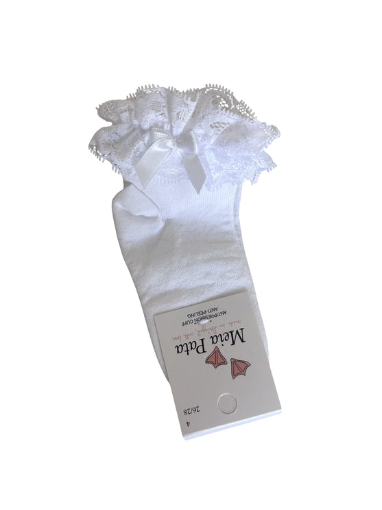 White Lace Ankle Sock