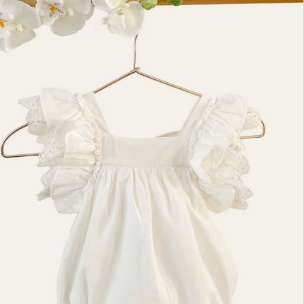 Little Lyna Romper (Ivory)