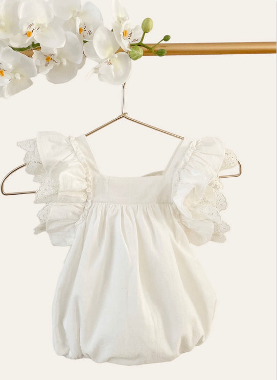 Little Lyna Romper (Ivory)