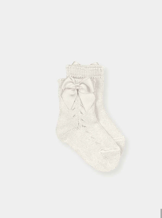 Little Lazo Ivory Sock