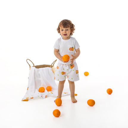 Little Orange Swim Shorts